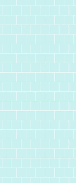 Blue Large Squares Acrylic Shower Wall Panel 2440mm x 1220mm (3mm Thick) - CladdTech