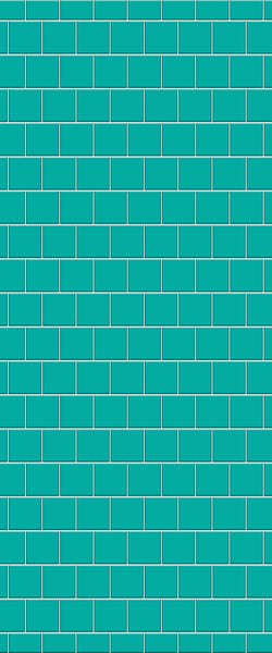 Blue Large Squares Acrylic Shower Wall Panel 2440mm x 1220mm (3mm Thick) - CladdTech