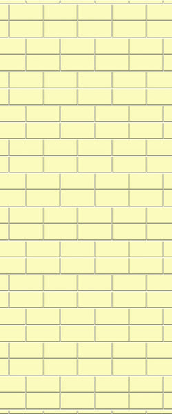 Yellow Brickbond Tile Acrylic Shower Wall Panel 2440mm x 1220mm ( 3mm Thick) - CladdTech