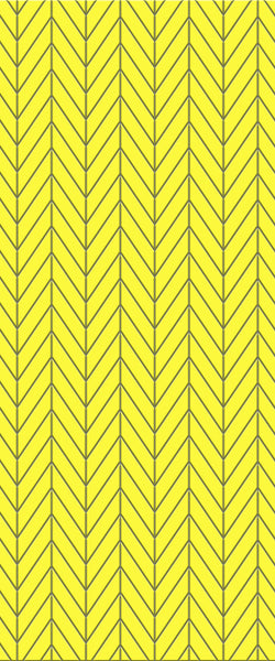 Yellow Chevron Tile Acrylic Shower Panel 2440mm x 1220mm ( 3mm Thick)