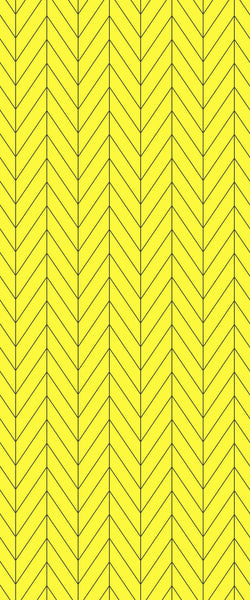 Yellow Chevron Tile Acrylic Shower Panel 2440mm x 1220mm ( 3mm Thick)