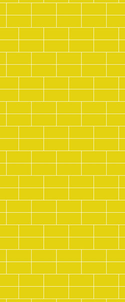 Yellow Brickbond Tile Acrylic Shower Wall Panel 2440mm x 1220mm ( 3mm Thick) - CladdTech