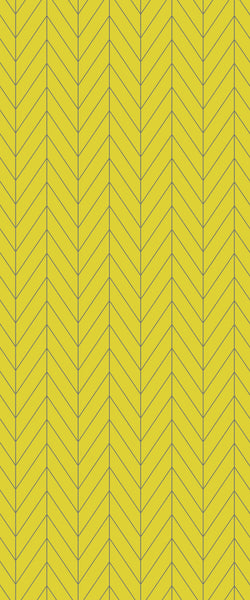 Yellow Chevron Tile Acrylic Shower Panel 2440mm x 1220mm ( 3mm Thick)