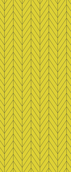 Yellow Chevron Tile Acrylic Shower Panel 2440mm x 1220mm ( 3mm Thick)