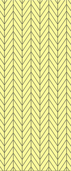 Yellow Chevron Tile Acrylic Shower Panel 2440mm x 1220mm ( 3mm Thick)