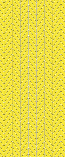 Yellow Chevron Tile Acrylic Shower Panel 2440mm x 1220mm ( 3mm Thick)