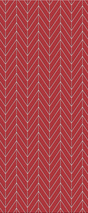 Red Chevron Tile Acrylic Shower Wall Panel 2440mm x 1220mm ( 3mm Thick) - CladdTech