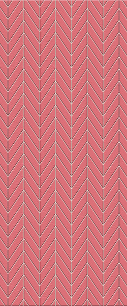 Red Chevron Tile Acrylic Shower Wall Panel 2440mm x 1220mm ( 3mm Thick) - CladdTech