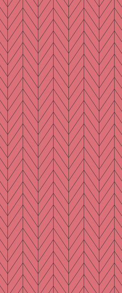 Red Chevron Tile Acrylic Shower Wall Panel 2440mm x 1220mm ( 3mm Thick) - CladdTech