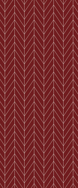 Red Chevron Tile Acrylic Shower Wall Panel 2440mm x 1220mm ( 3mm Thick) - CladdTech