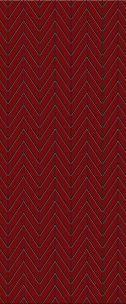 Red Chevron Tile Acrylic Shower Wall Panel 2440mm x 1220mm ( 3mm Thick) - CladdTech