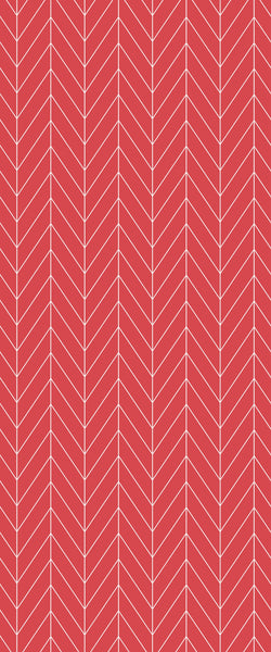 Red Chevron Tile Acrylic Shower Wall Panel 2440mm x 1220mm ( 3mm Thick) - CladdTech