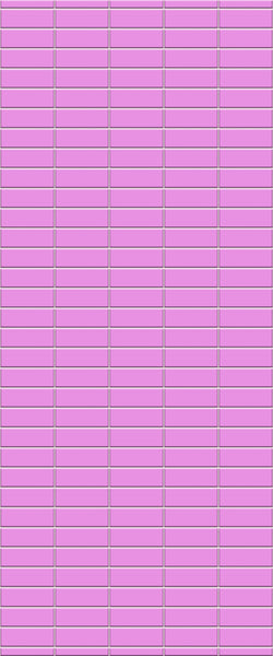 Pink Horizontal Block Tile Acrylic Shower Panel 2440mm x 1220mm ( 3mm Thick) - CladdTech