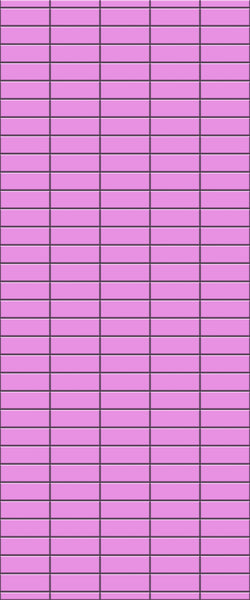 Pink Horizontal Block Tile Acrylic Shower Panel 2440mm x 1220mm ( 3mm Thick) - CladdTech