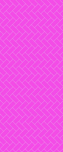 Pink Diagonal Herringbone Tile Acrylic Shower Panel 2440mm x 1220mm ( 3mm Thick) - CladdTech