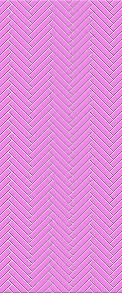 Pink Double Herringbone Tile Acrylic Shower Panel 2440mm x 1220mm ( 3mm Thick) - CladdTech