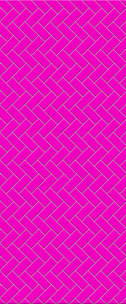 Pink Diagonal Herringbone Tile Acrylic Shower Panel 2440mm x 1220mm ( 3mm Thick) - CladdTech