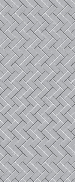 Grey Diagonal Herringbone Tile Acrylic Shower Wall Panel 2440mm x 1220mm (3mm Thick) - CladdTech