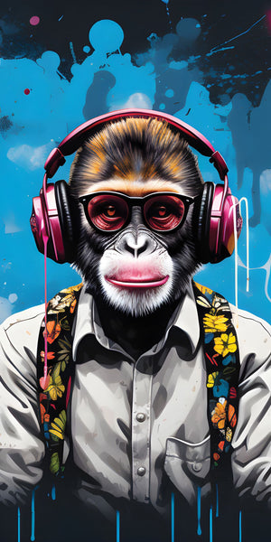 Graffiti Monkey Acrylic Wall Panels Home Decor Wall Panels 2440mmm x 1220mm - CladdTech